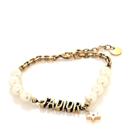 Christian Dior Metal Pearl J'Adior Bracelet Gold 1 of 5