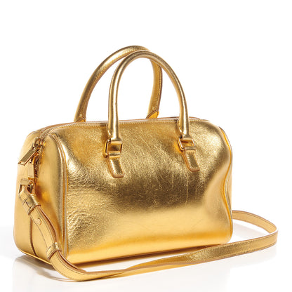 Saint Laurent Calfskin Classic Baby Duffle Gold 3 of 8