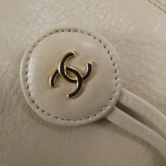 Lambskin Shopping Tote Beige