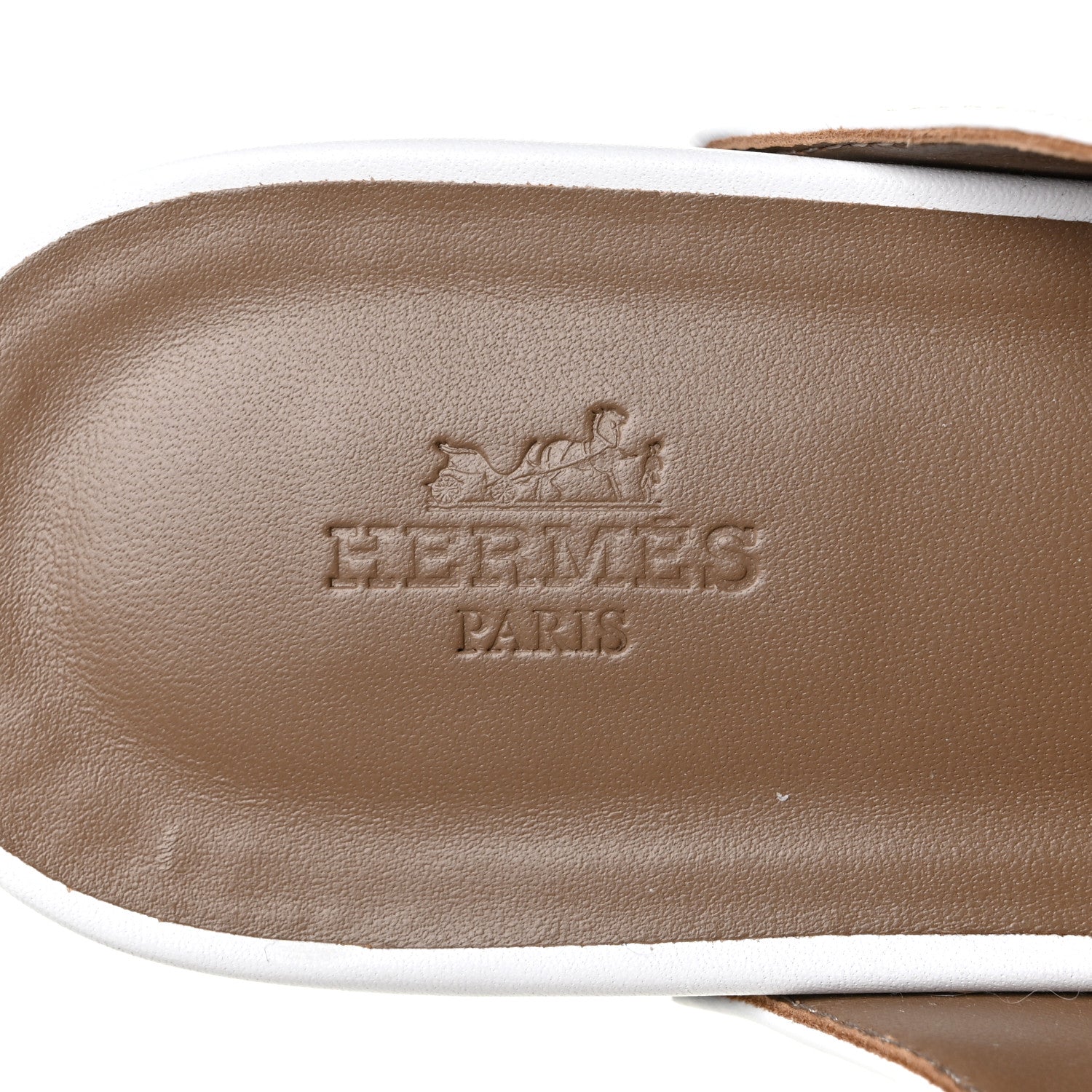 Hermes Calfskin Calya Mules 38 White 7 of 7