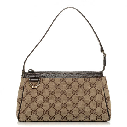 Gucci Monogram D Ring Cosmetic Case Brown 1 of 8