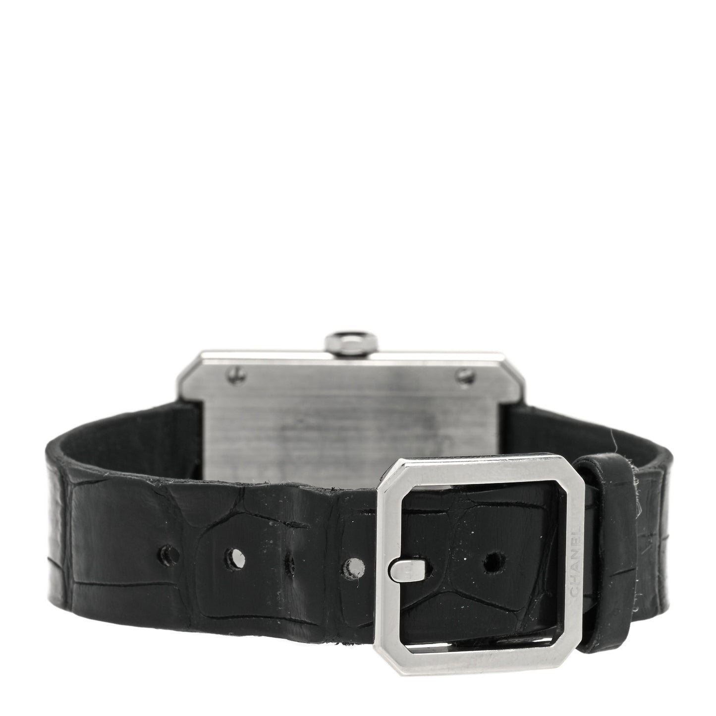 Stainless Steel Alligator 26mm Boy-Friend Quartz Watch Black