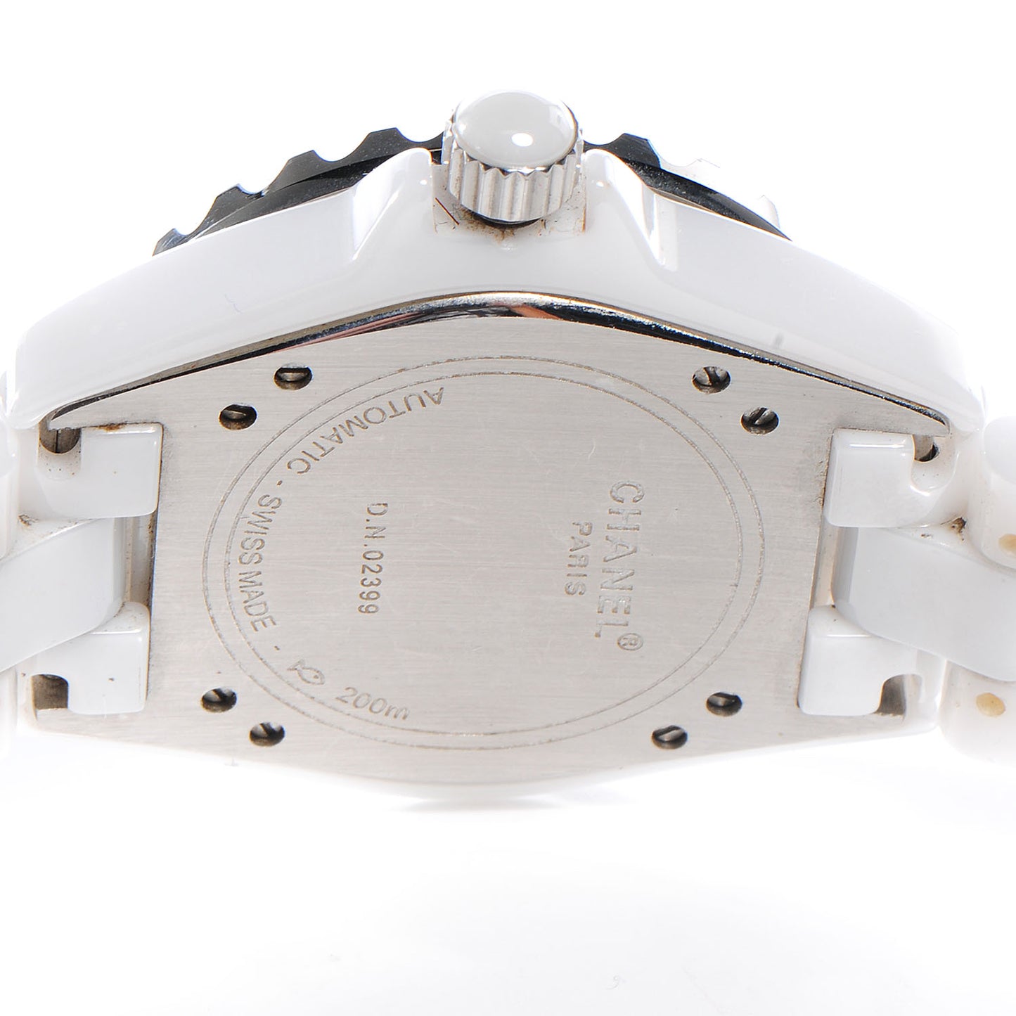 Stainless Steel Ceramic 38mm J12 Automatic Watch White