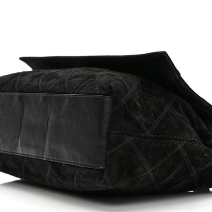 Chanel Suede Diamond Stitched Lovely Chains Flap Bag Black 8 of 8