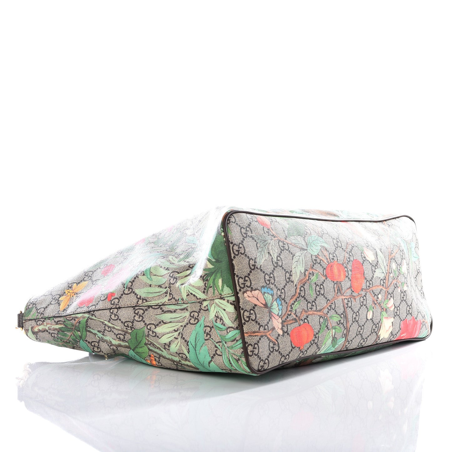 Soft GG Supreme Monogram Tian Medium Crossbody Tote Beige Multicolor New Acero