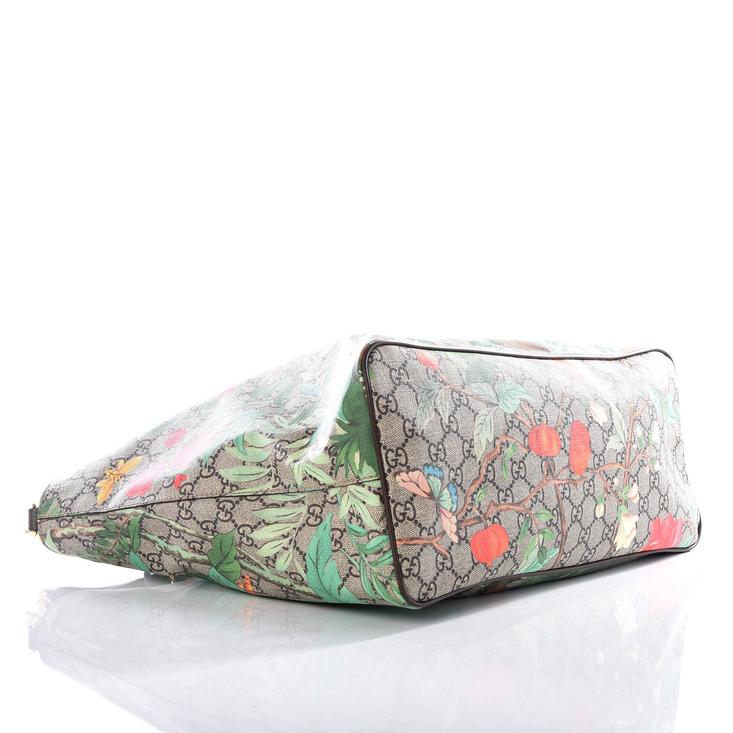 Gucci Soft GG Supreme Monogram Tian Medium Crossbody Tote Beige Multicolor New Acero 3 of 12