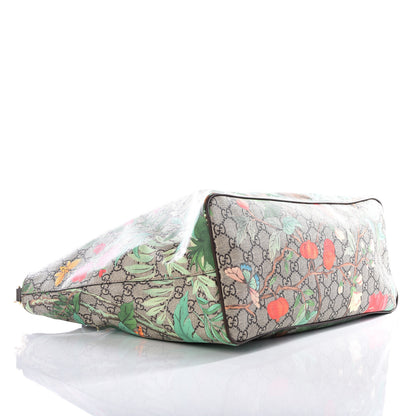 Gucci Soft GG Supreme Monogram Tian Medium Crossbody Tote Beige Multicolor New Acero 3 of 12