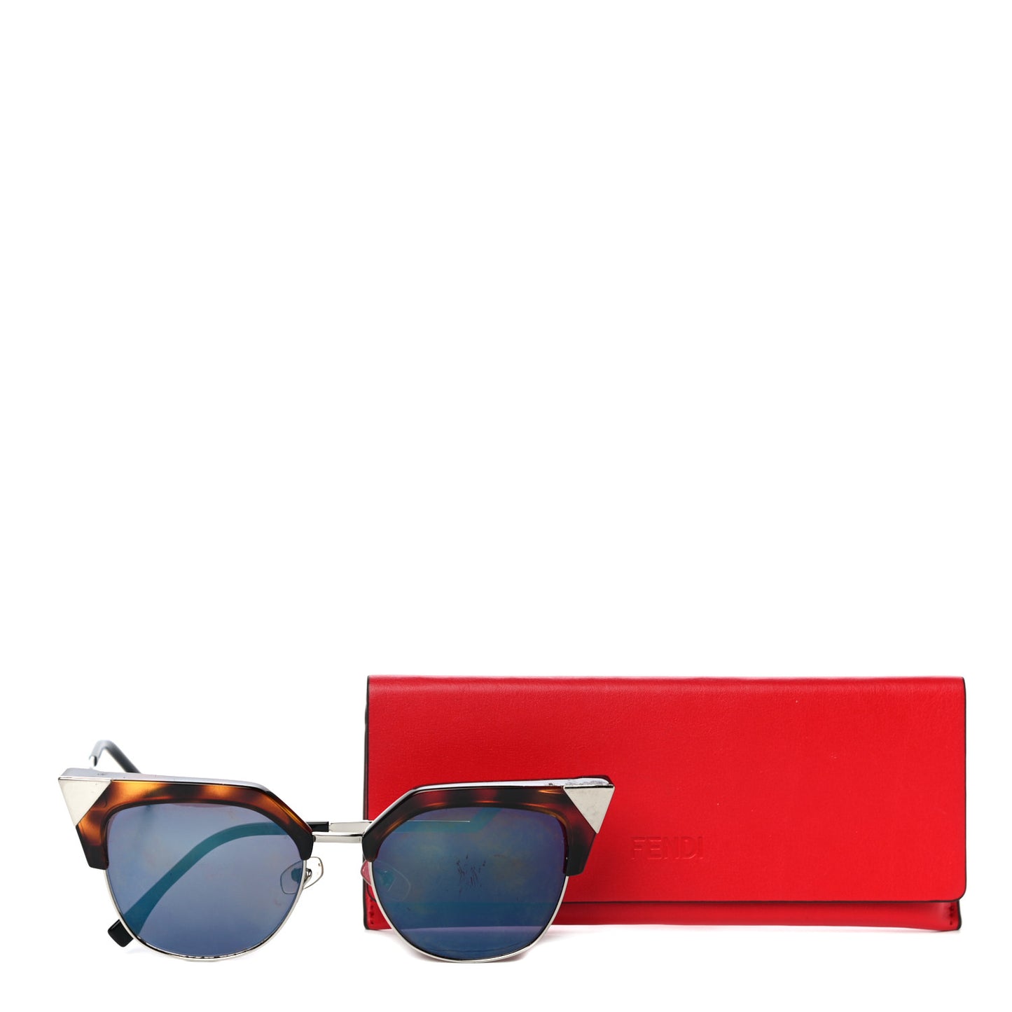 Cat Eye Iridia Sunglasses FF 0149/S Havana Gold