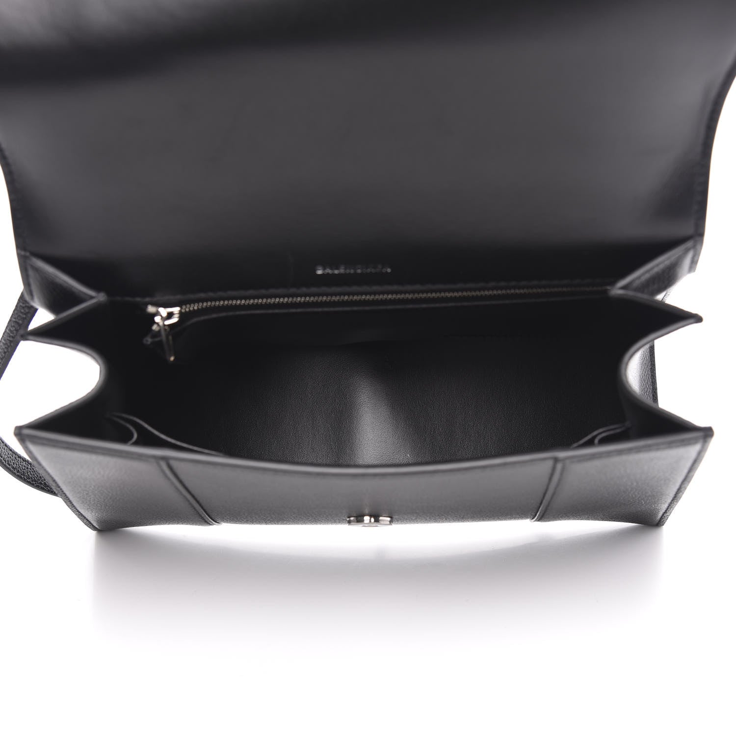 Balenciaga Grained Calfskin Medium Hourglass Top Handle Bag Black 5 of 9