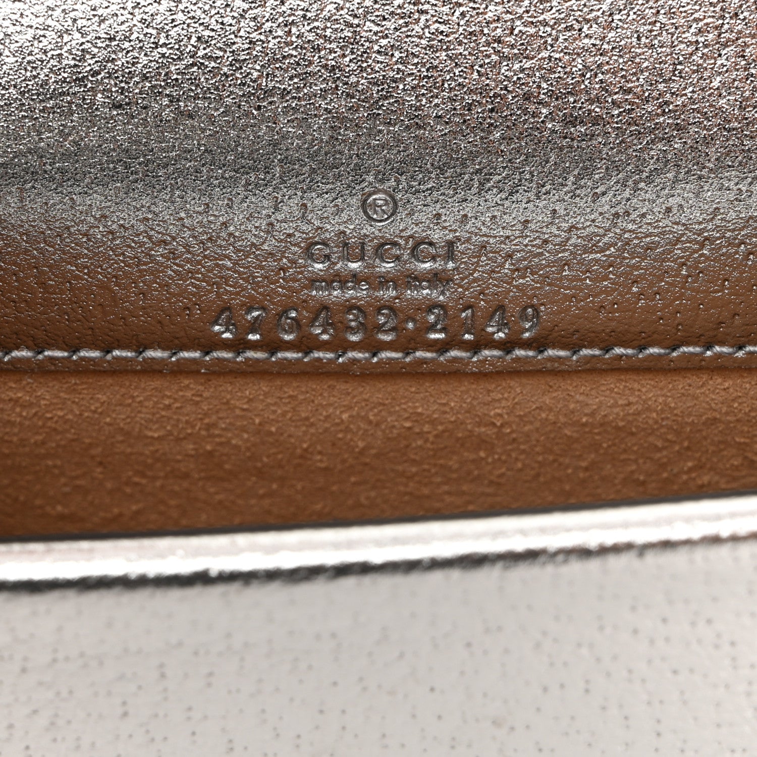 Gucci Metallic Calfskin Super Mini Dionysus Shoulder Bag Silver 7 of 10