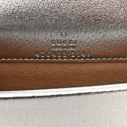 Gucci Metallic Calfskin Super Mini Dionysus Shoulder Bag Silver 7 of 10