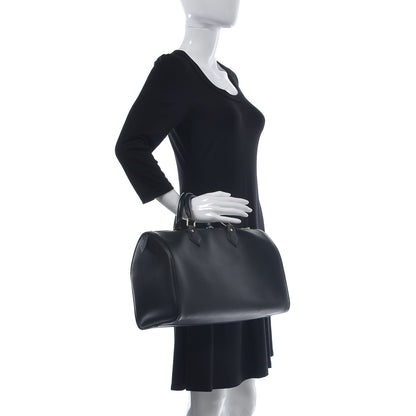 Louis Vuitton Epi Speedy 30 Black 2 of 14