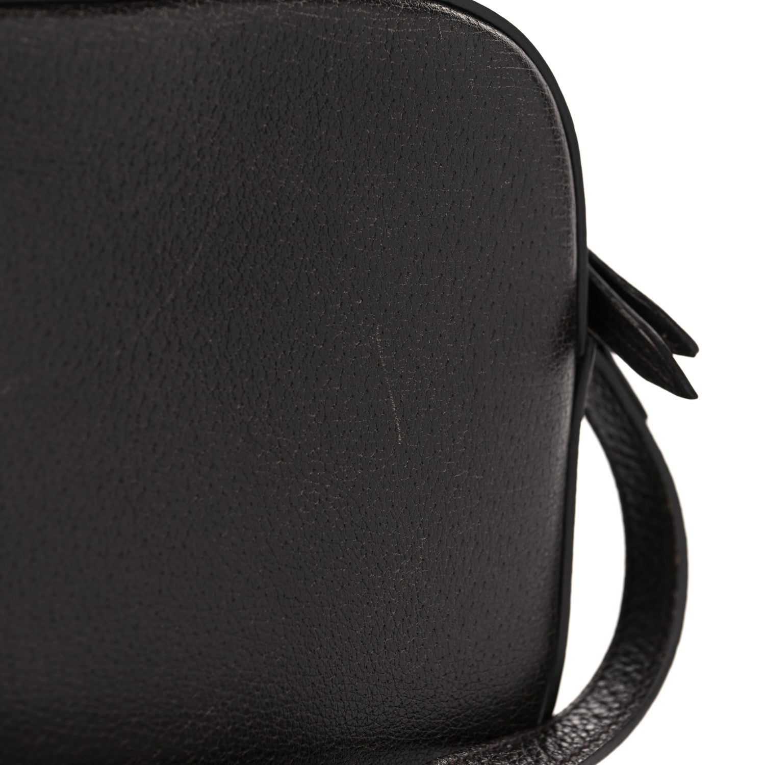 Gucci Textured Calfskin Web Small Webby Bee Shoulder Bag Brown Coffee 11 of 14