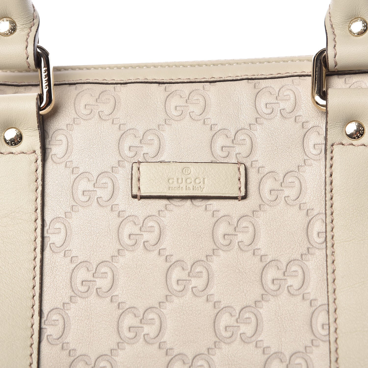 Gucci Guccissima Medium Joy Boston Off White 6 of 11