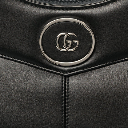 Gucci Calfskin Petite GG Small Tote Bag Black 9 of 11