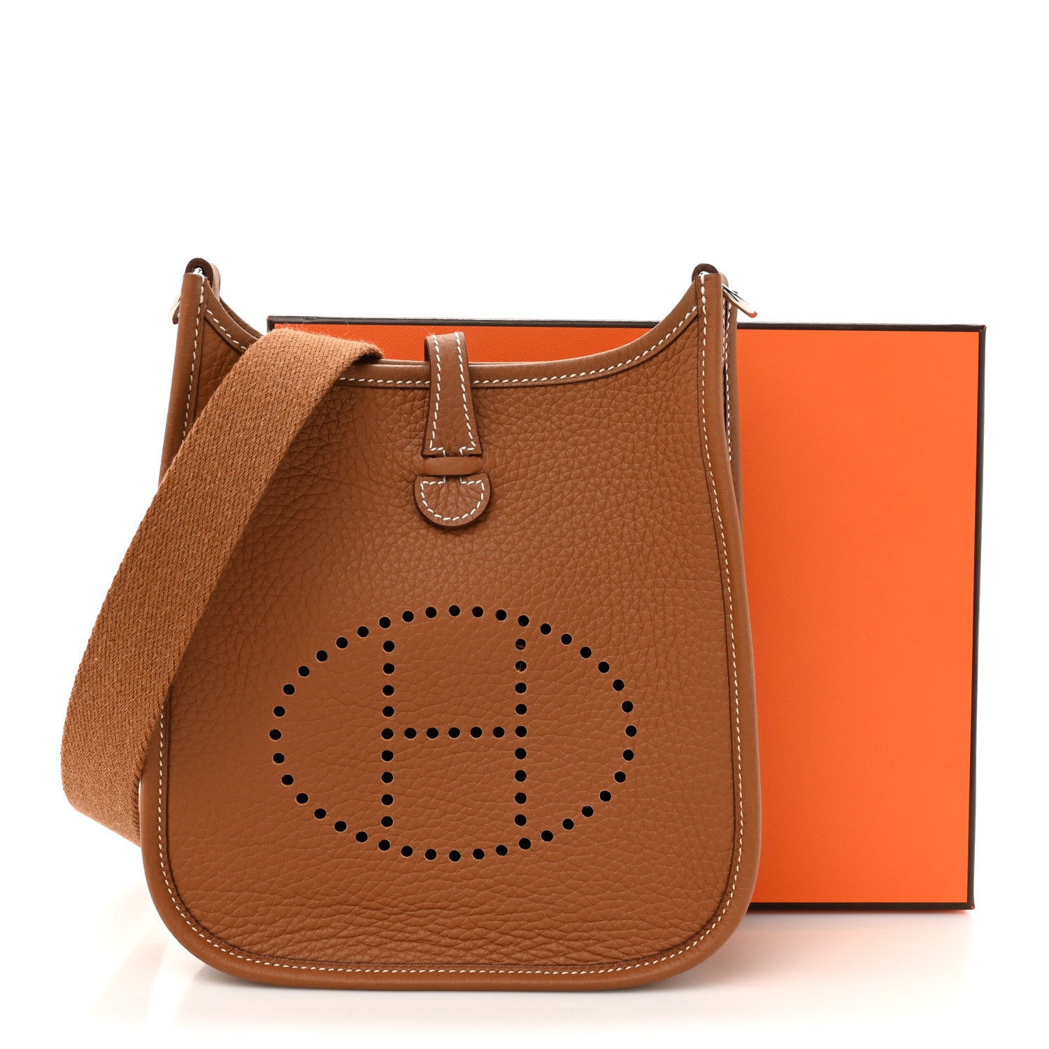 Hermes Taurillon Clemence Amazone Evelyne TPM Gold 11 of 11