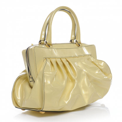 Valentino Garavani Coated Canvas Lacca Fleur Frame Bag Yellow 3 of 7
