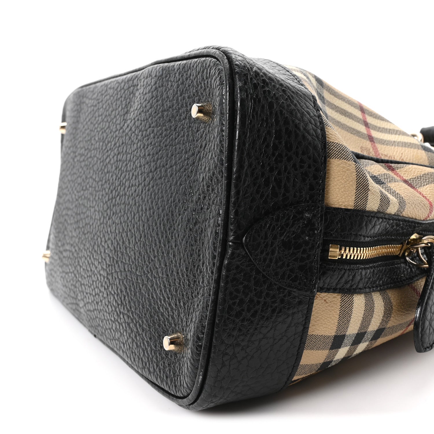 Burberry Haymarket Check Medium Satchel Black 11 of 11