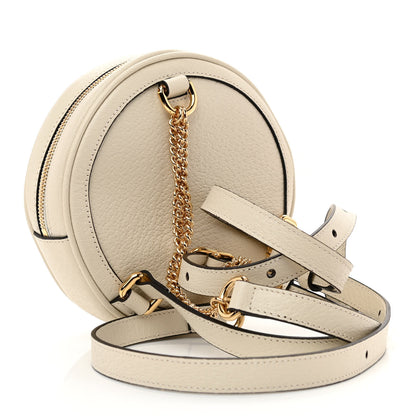 Gucci Textured Calfskin Web Mini Ophidia Round Backpack Mystic White 3 of 8