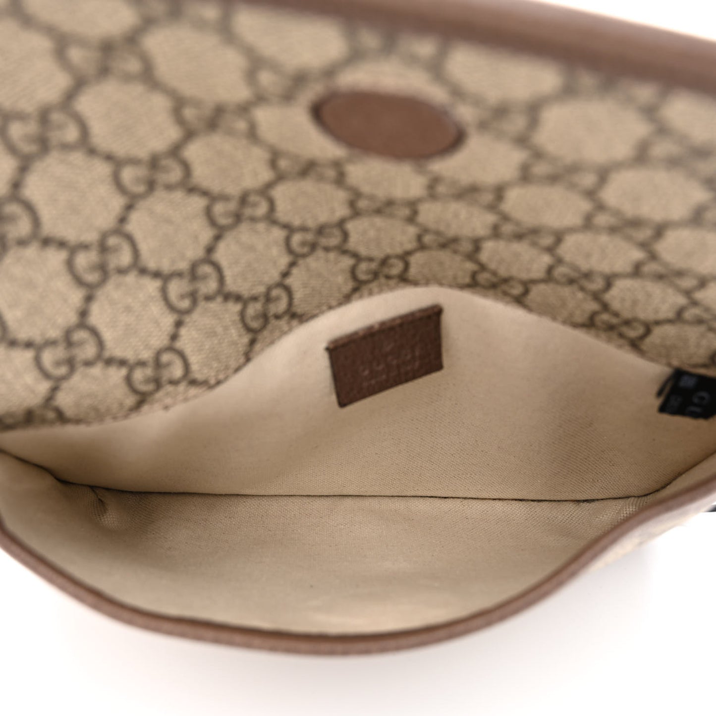 GG Supreme Monogram Neo Vintage Web Belt Bag Brown