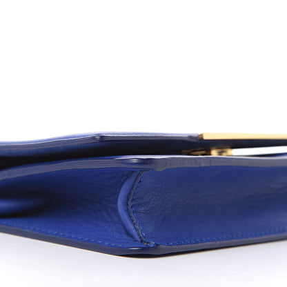Fendi Vitello Flamingo Tube Wallet on Chain Blue Neon 8 of 11