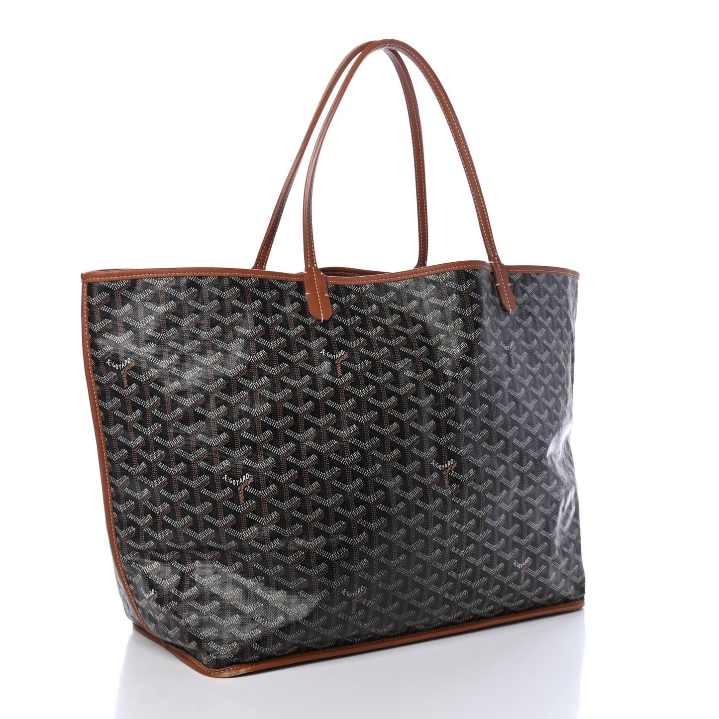 Goyardine Reversible Anjou GM Black Gold