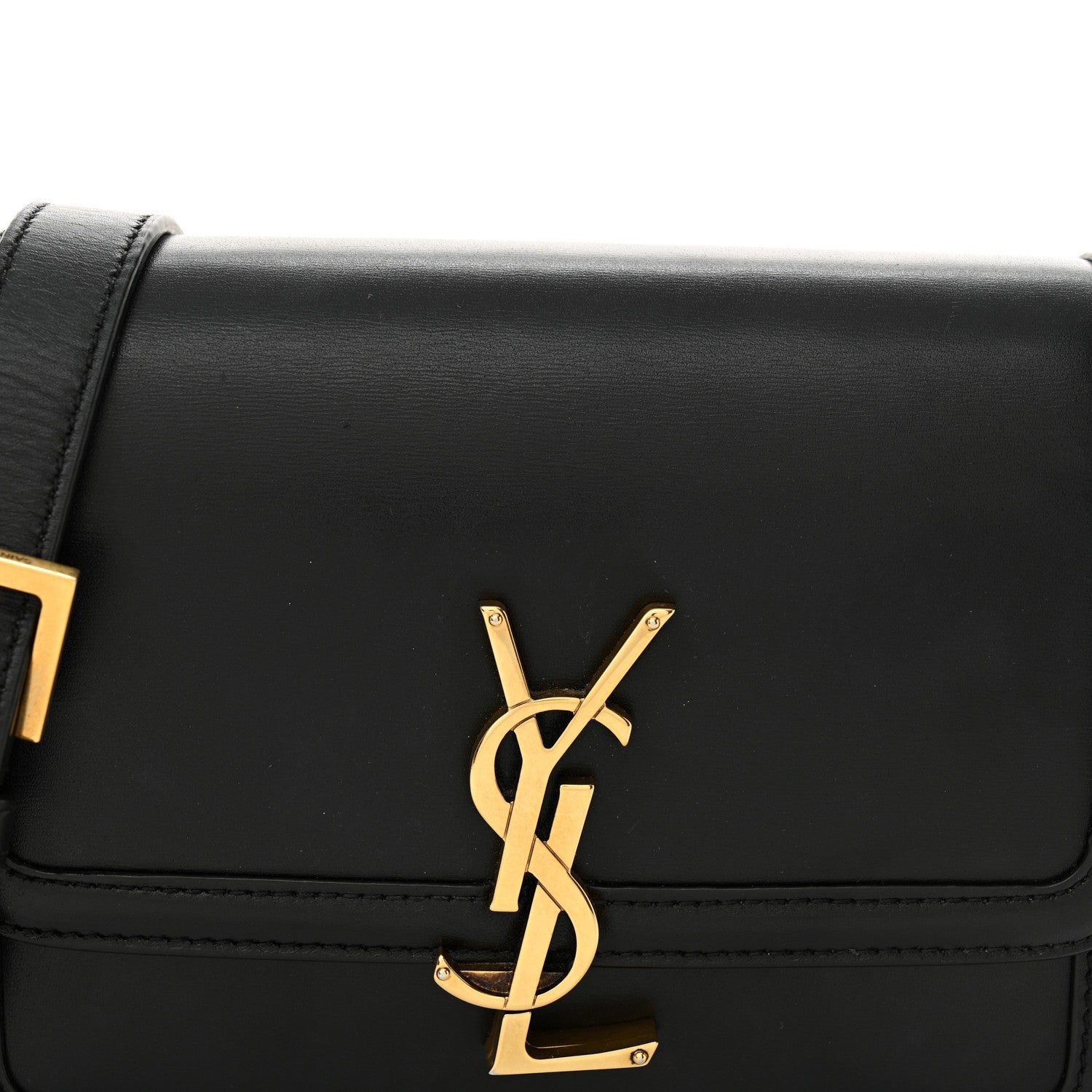 Saint Laurent Smooth Calfskin Small Solferino Satchel Black 8 of 14