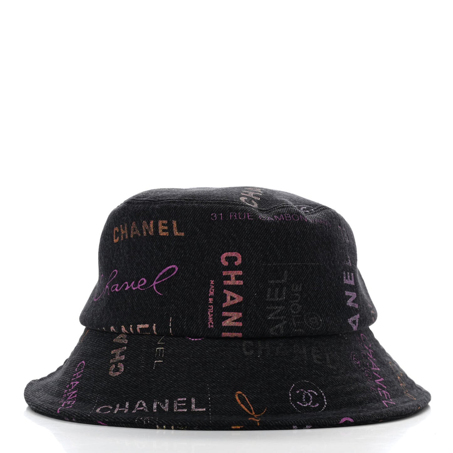 Denim Mood Cloche Bucket Hat S Black