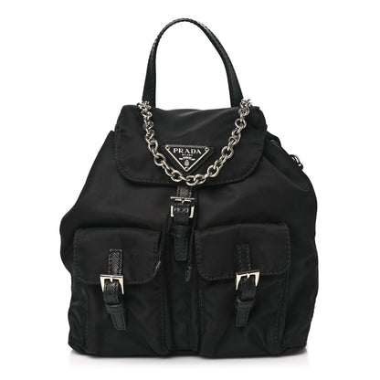 Prada Nylon Vela Mini Crossbody Backpack Black 1 of 11