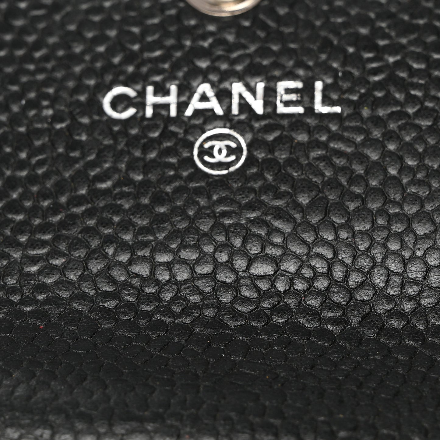 Caviar Quilted Large Gusset Flap Wallet Black