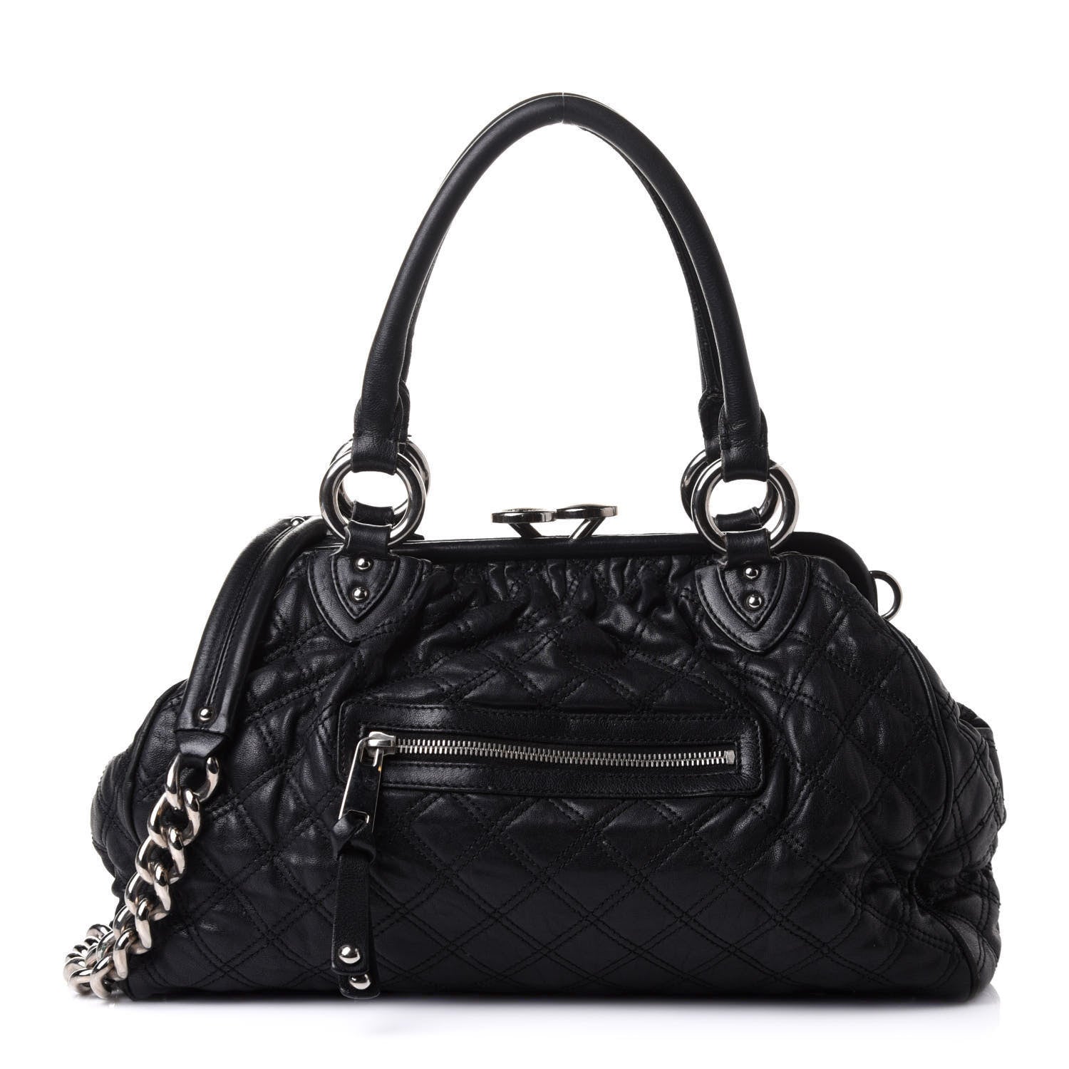 Marc Jacobs Calfskin Quilted Stam Black 1 of 17