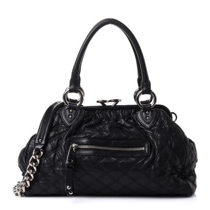 Marc Jacobs Calfskin Quilted Stam Black 1 of 17