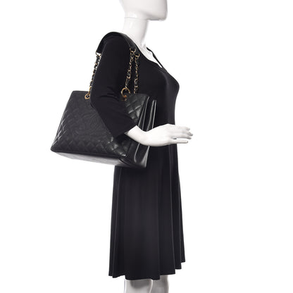 Chanel Caviar Quilted Grand Shopping Tote GST Black 2 of 10