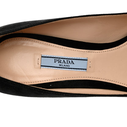 Prada Camoscio 65mm Pumps 40 Black 6 of 12