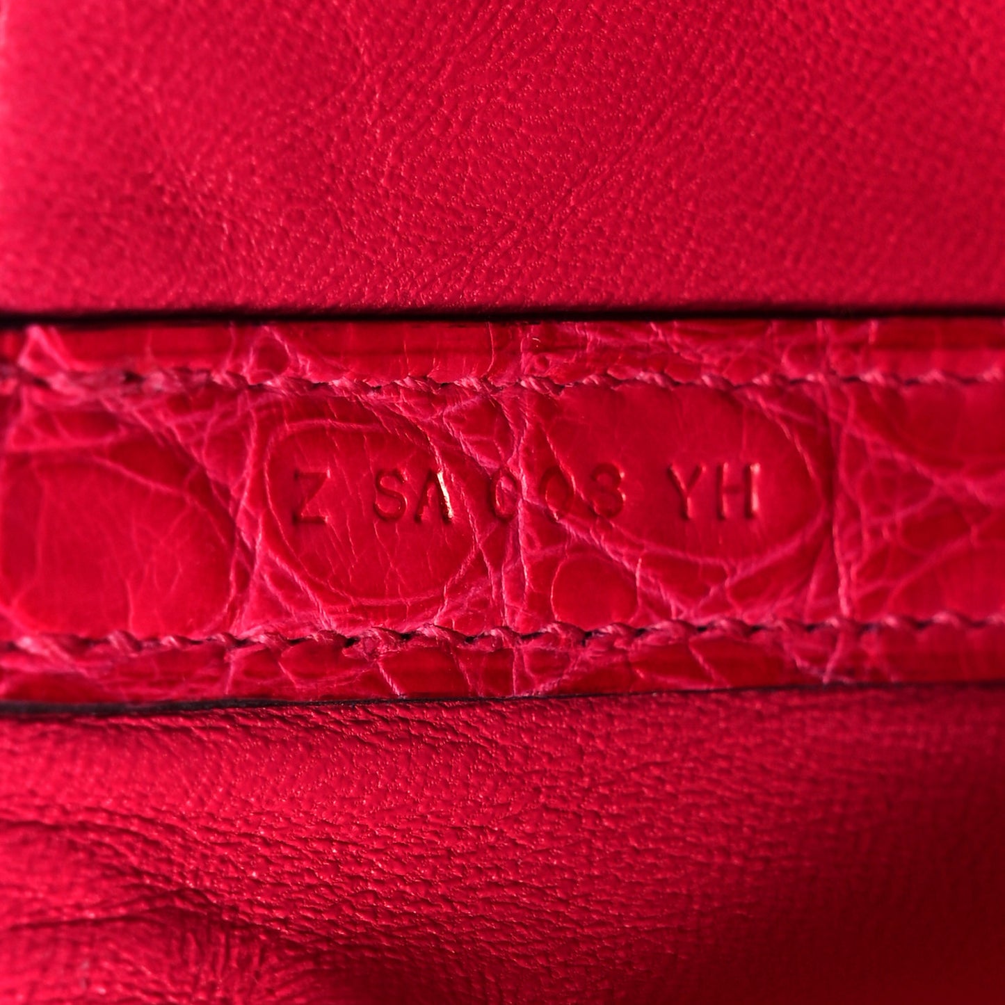 Matte Alligator Picotin Lock 18 Framboise