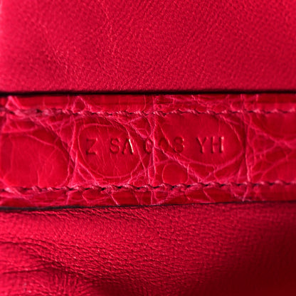Hermes Matte Alligator Picotin Lock 18 Framboise 7 of 12