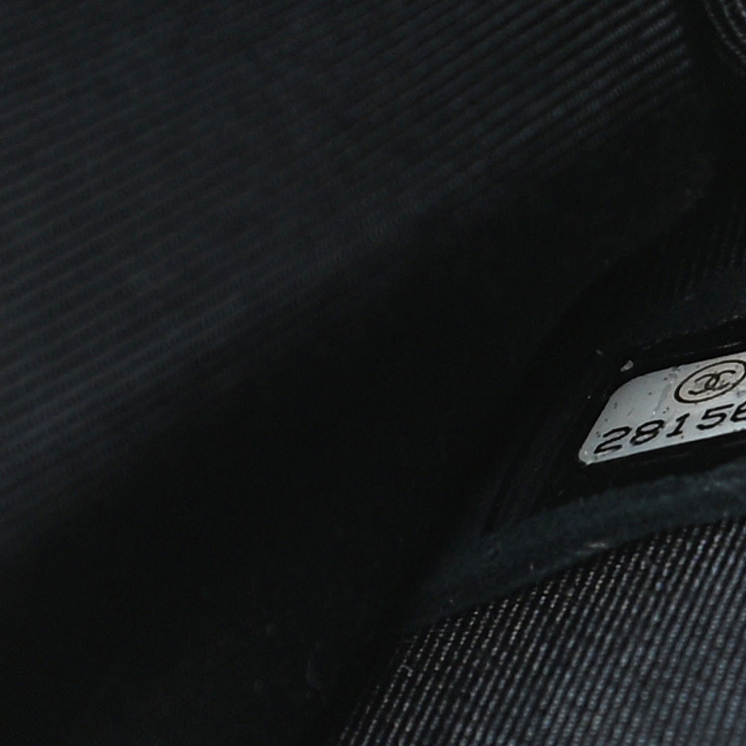 Chanel Lambskin Metallic Calfskin Crocodile Embossed Clutch Black Gold 7 of 15