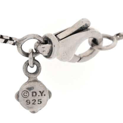 David Yurman Sterling Silver Diamond Black Onyx 10mm Petite Cable Wrap Pendant Necklace 4 of 4