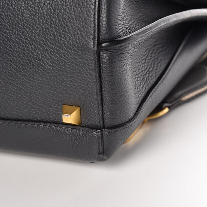 MCM Pebbled Calfskin Medium Milla Backpack Black 14 of 15
