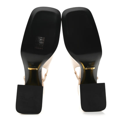 Gucci Malaga Kid Horsebit 75mm Slingback Pumps 35 Skin Rose 6 of 9