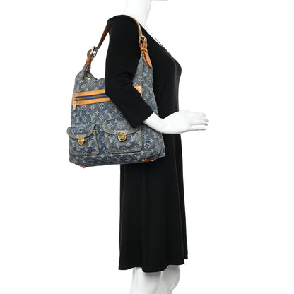 Louis Vuitton Denim Baggy GM Blue 2 of 14