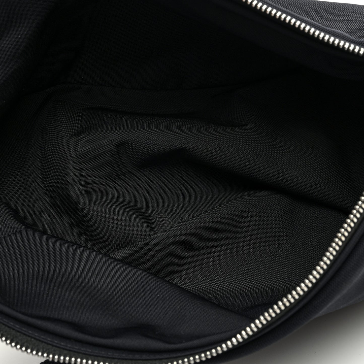 Nylon Small Slouchy Banana Bag Black