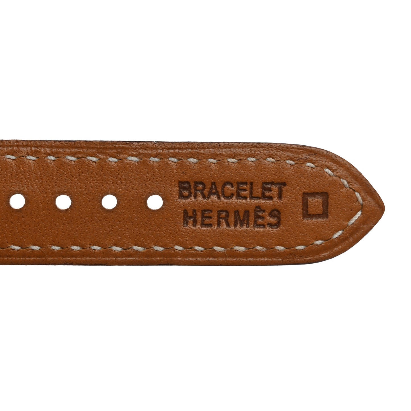 Shiny Alligator Heure H Hour Watch Strap Gold