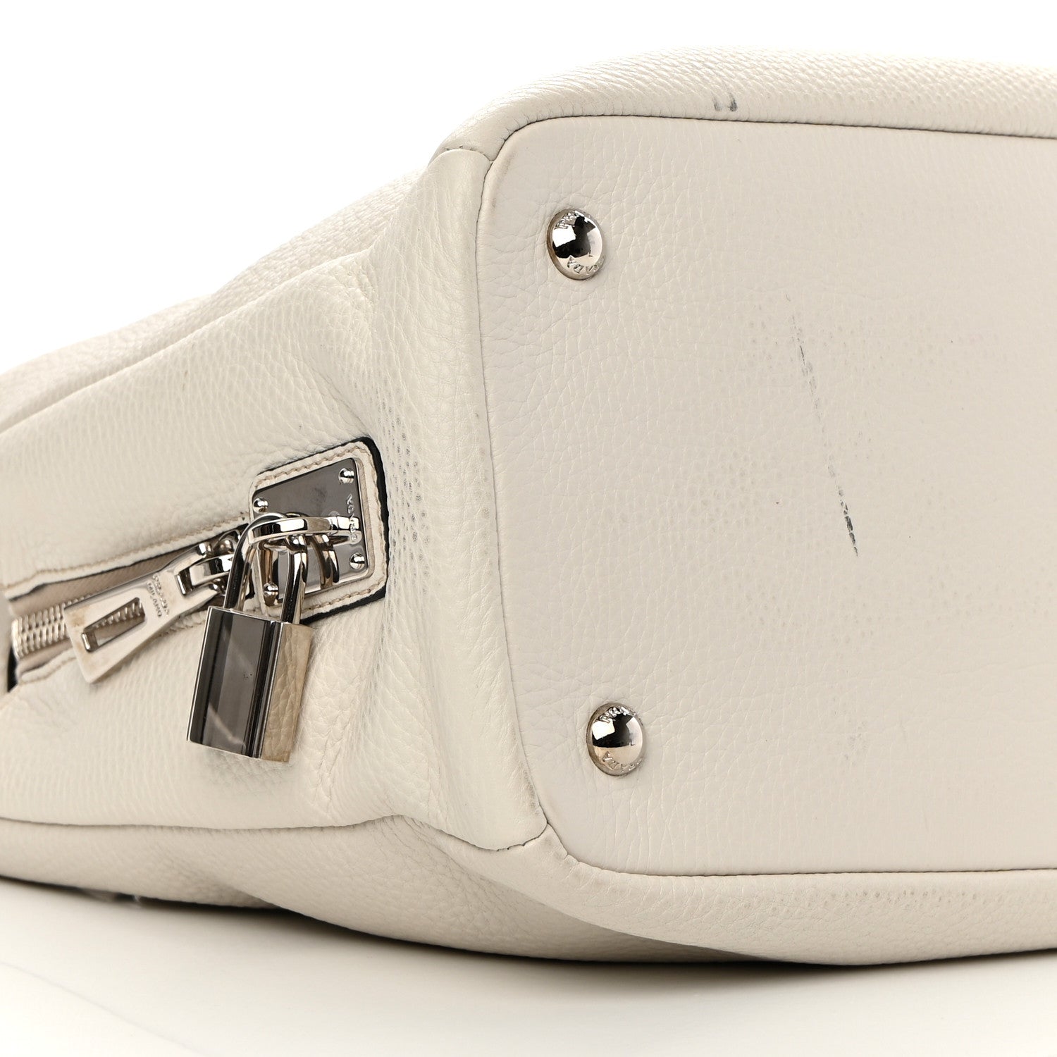 Prada Vitello Daino Shopping Tote Talco 13 of 17
