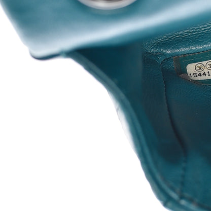 Chanel Lambskin Quilted Mini Rectangular Flap Turquoise 8 of 18