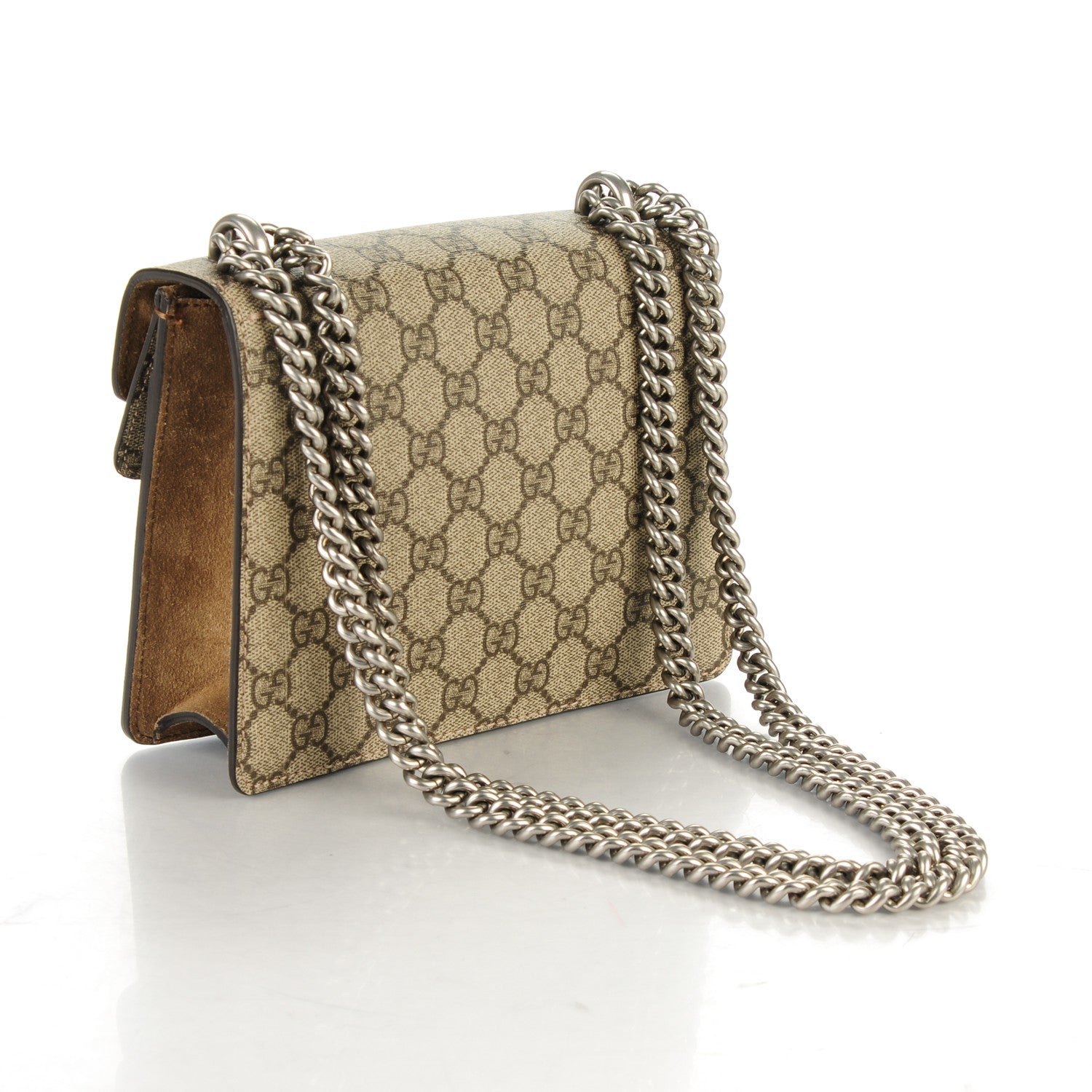Gucci GG Supreme Monogram Mini Dionysus Shoulder Bag Taupe 3 of 7