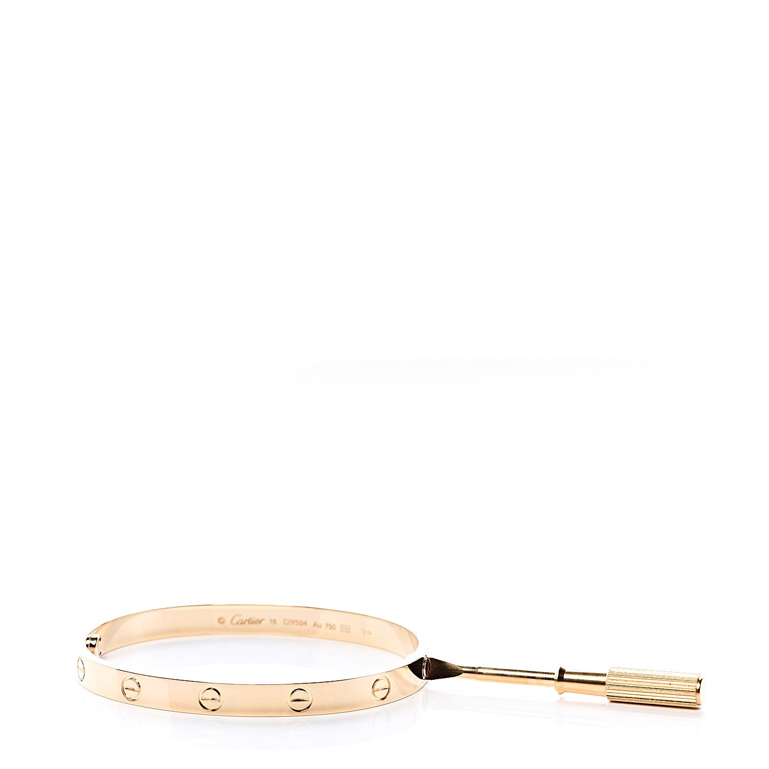 Cartier 18K Yellow Gold LOVE Bracelet 18 6 of 7