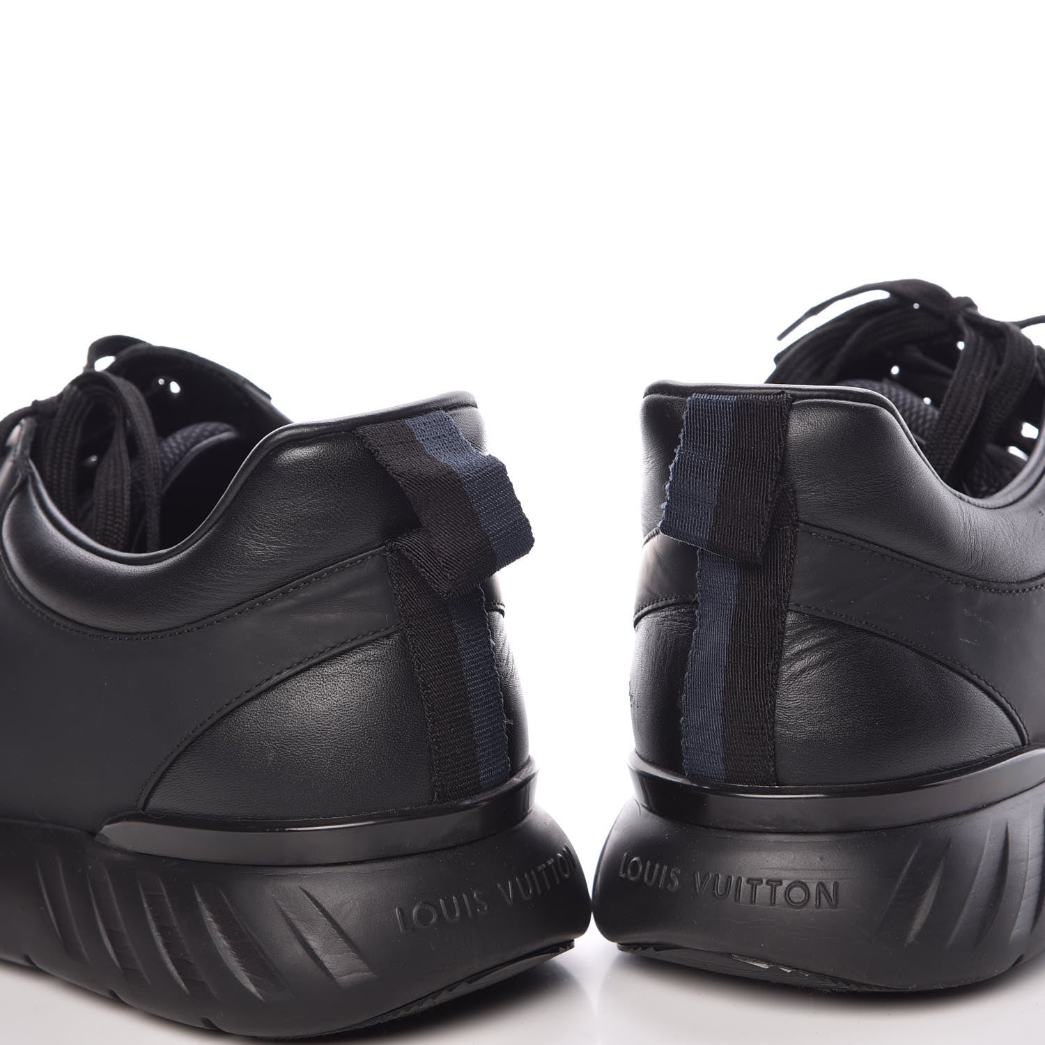 Louis Vuitton Calfskin Mesh Damier Fastlane Low Sneakers 10 Black 13 of 13