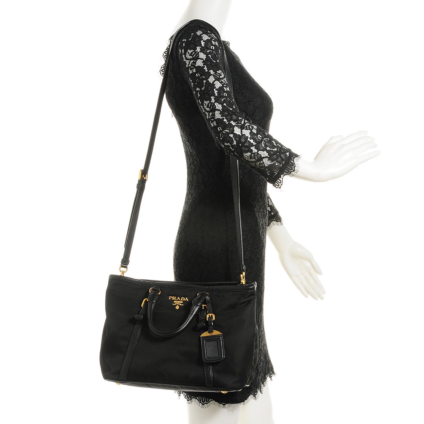Tessuto Nylon Tote Nero Black