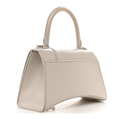Balenciaga Shiny Box Calfskin Small Hourglass Top Handle Bag Chalky White 3 of 18